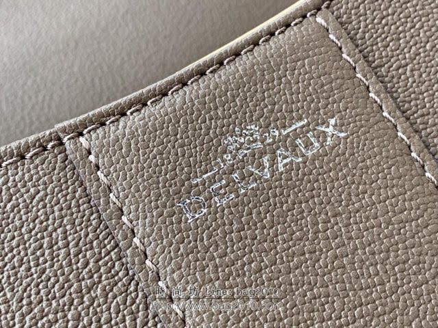 DELVAUX女包 百搭氣質款 Dv0028大象灰 Brillant系列手袋 德爾沃女手提包 Delvaux女單肩包  fcs1338